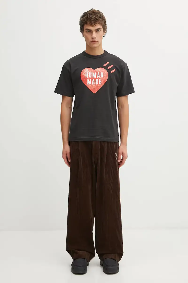 Human Made T-shirt Uomo Nero 3913767 miniatura 5