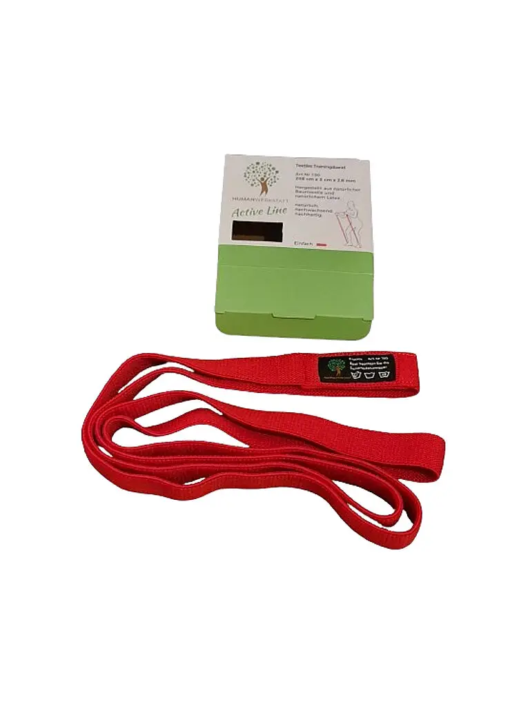 Fascia elastica da allenamento semplice in tessuto rosso