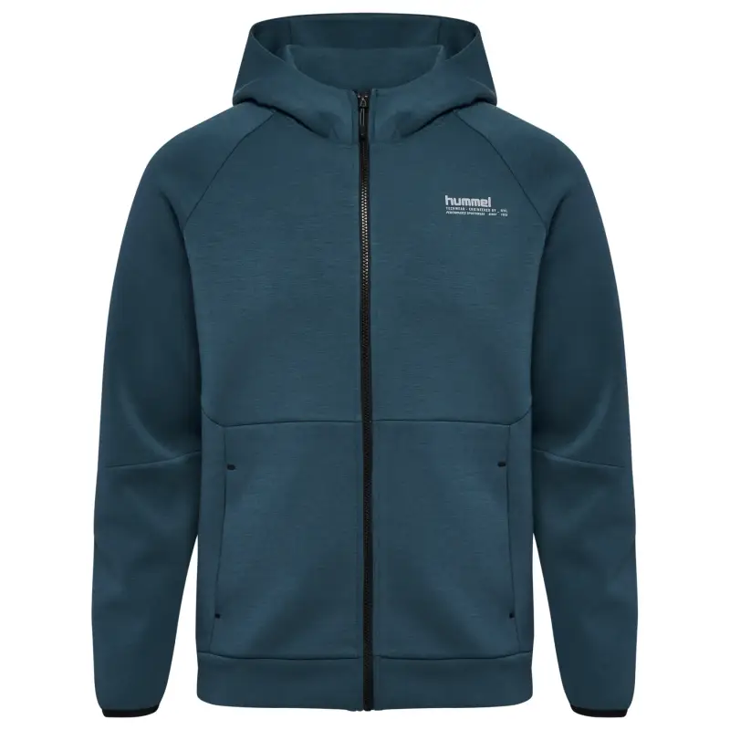 Felpa con cerniera a cappuccio Hummel Tech Regular