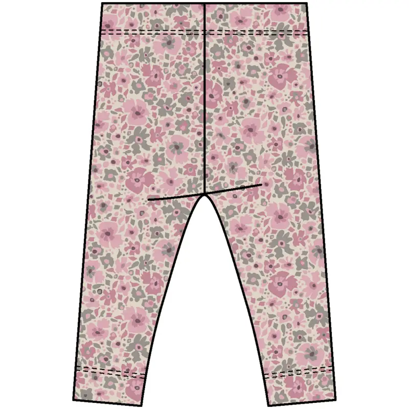 Leggings a fiori per bambina Hummel Aop