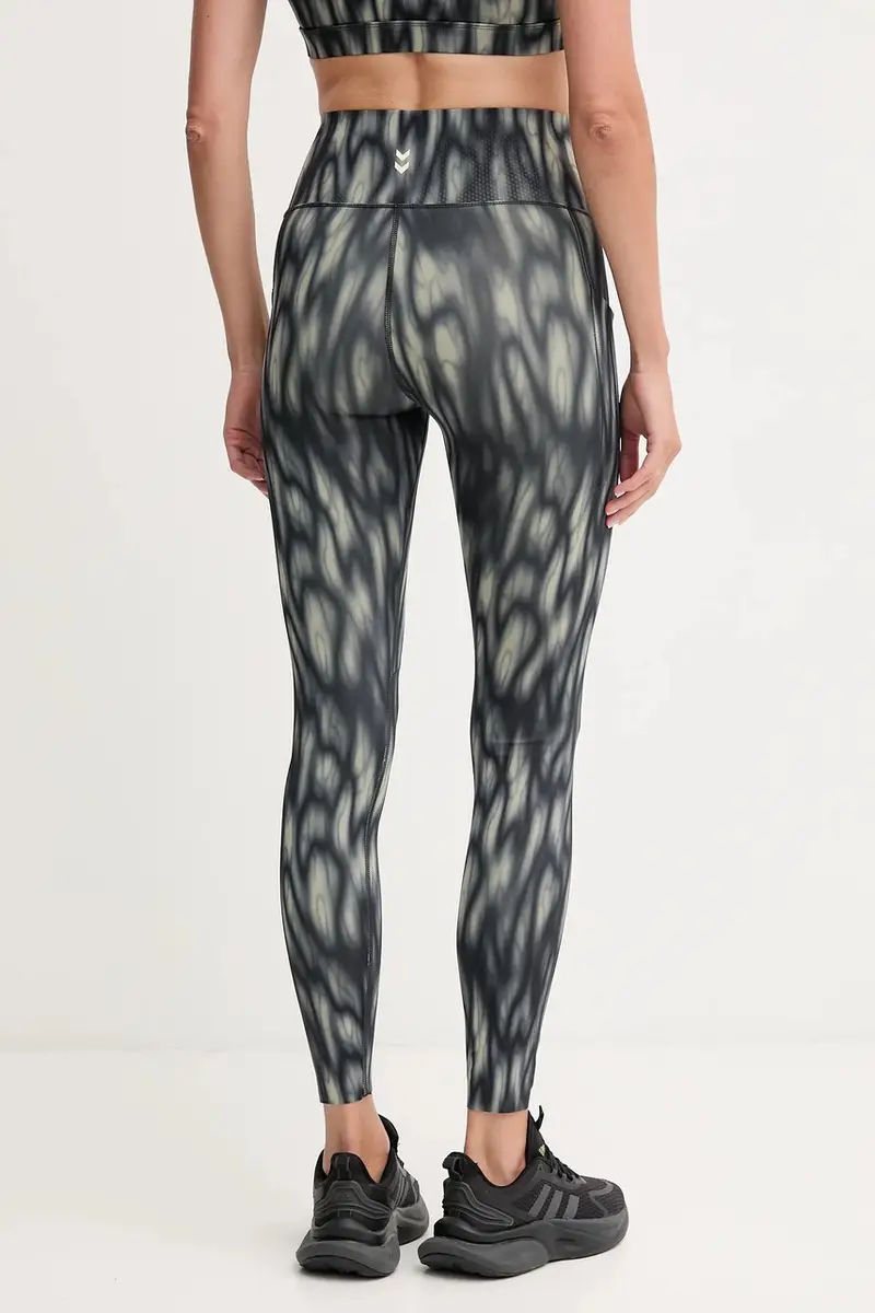 Hummel Leggings Donna Verde 3670161 miniatura 3