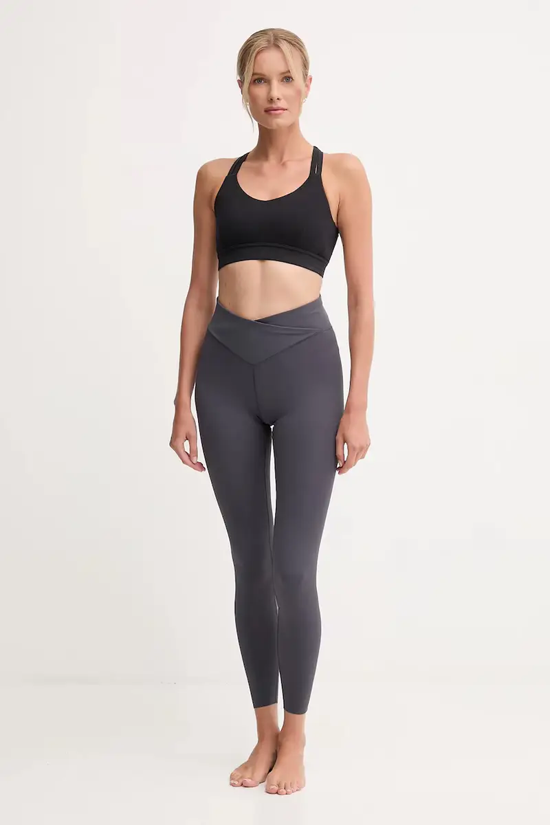 Hummel Leggings Donna Grigio 3611392 miniatura 2