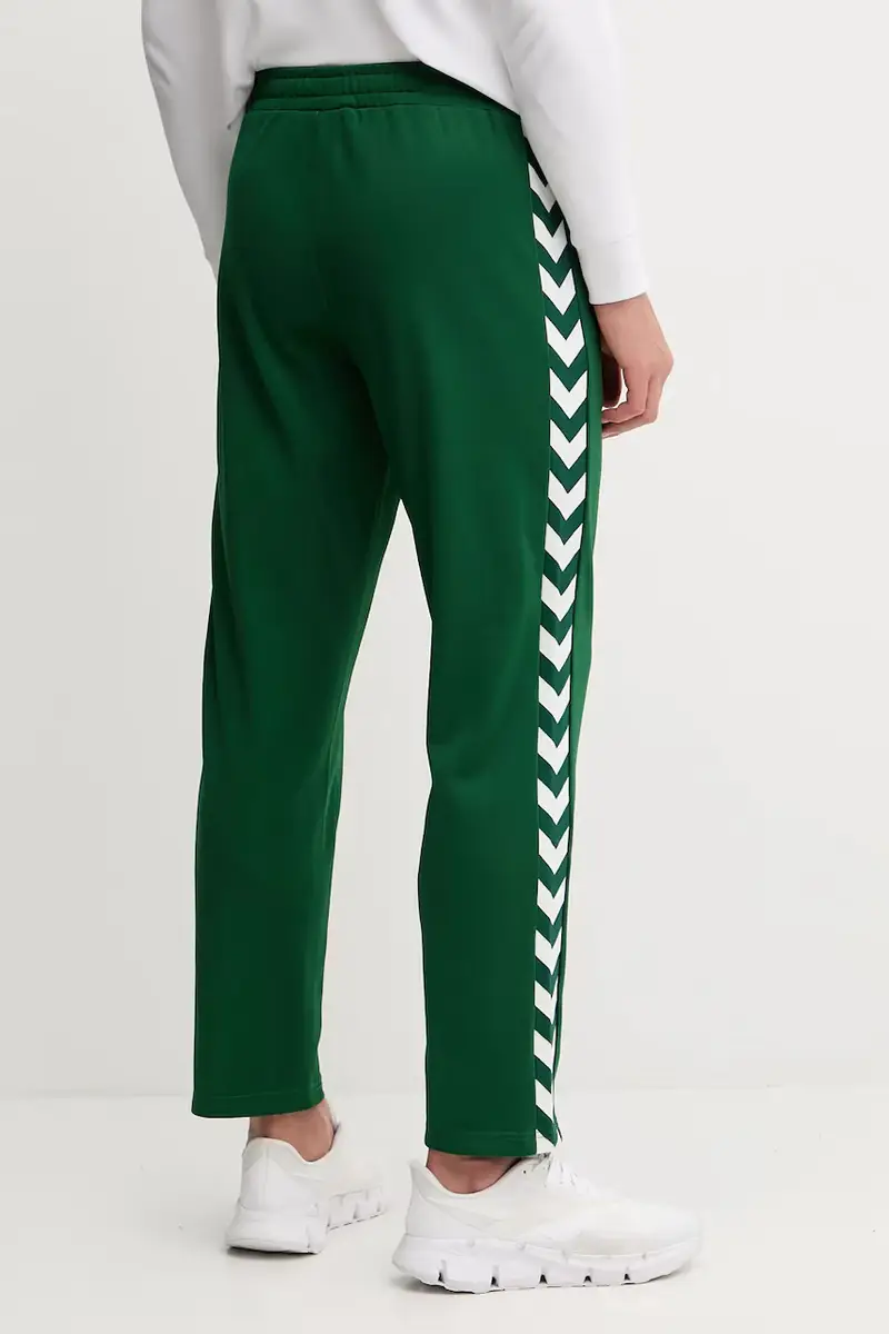 pantaloni tuta colore blu navy 225252 Verde miniatura 3