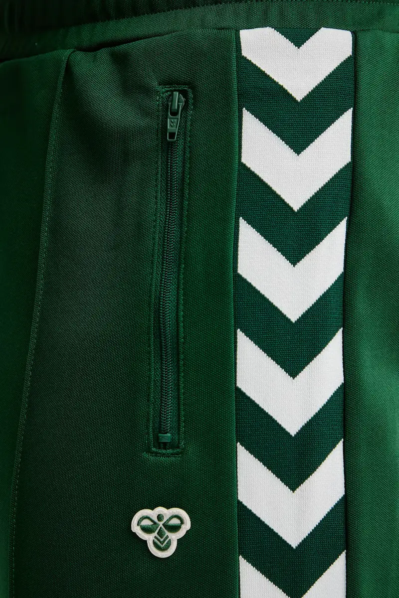 pantaloni tuta colore blu navy 225252 Verde miniatura 4