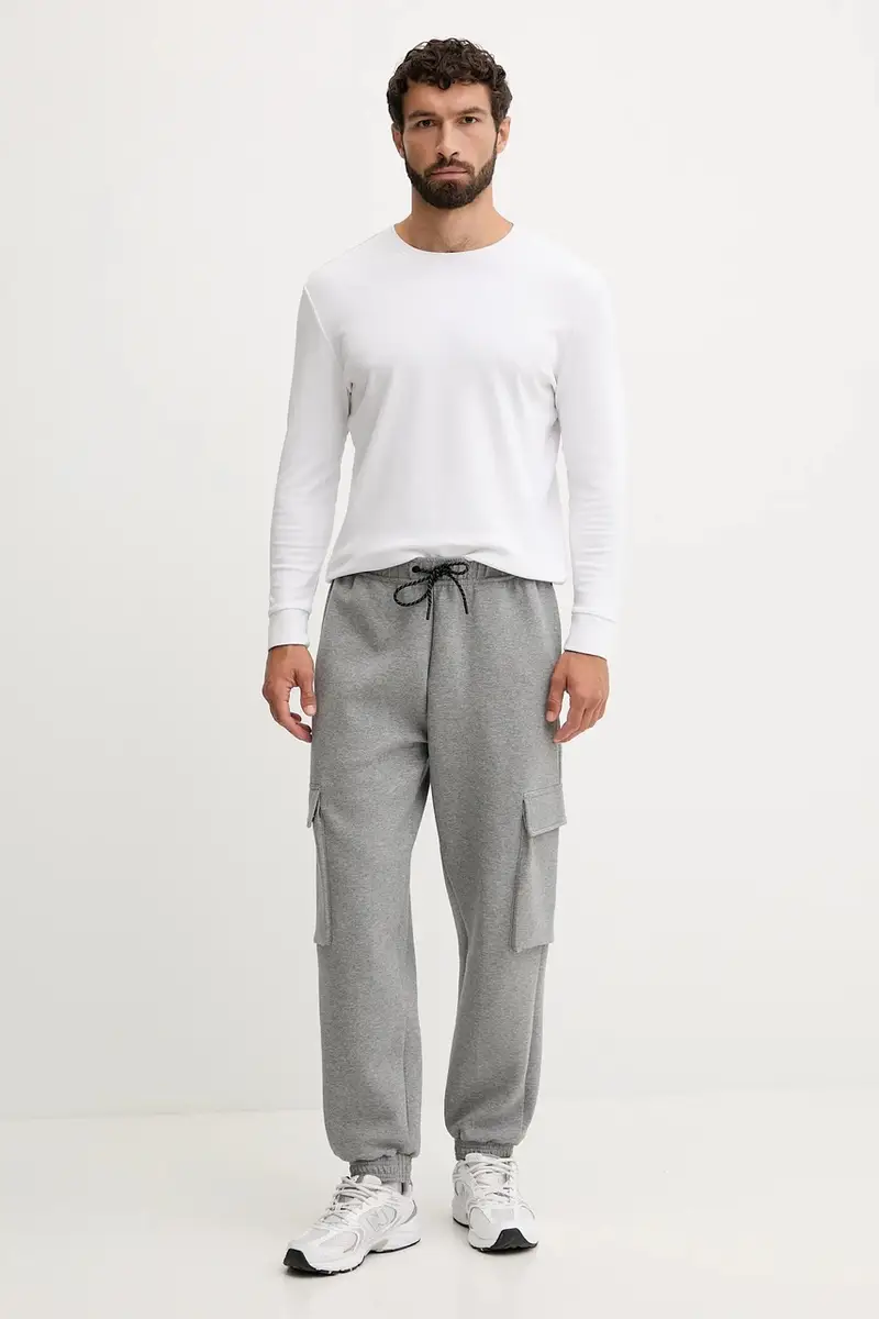 pantaloni tuta uomo colore grigio 228338 miniatura 2