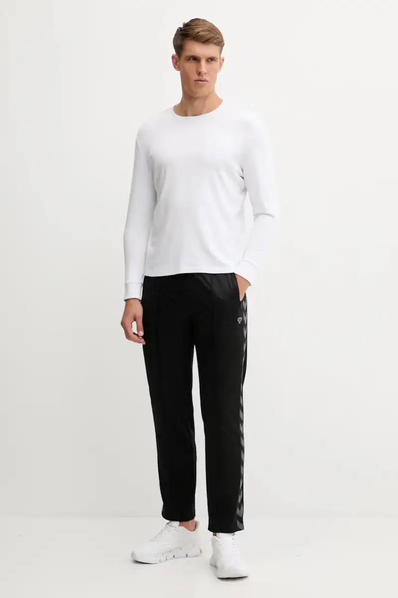 pantaloni tuta uomo colore verde 227579 Nero miniatura 2