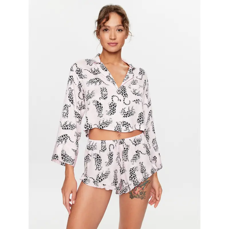 Maglietta del pigiama 203159 Rosa Comfortable Fit