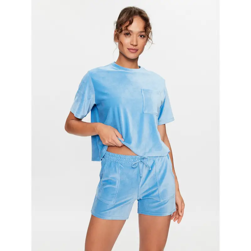 Maglietta del pigiama 203212 Blu Comfortable Fit