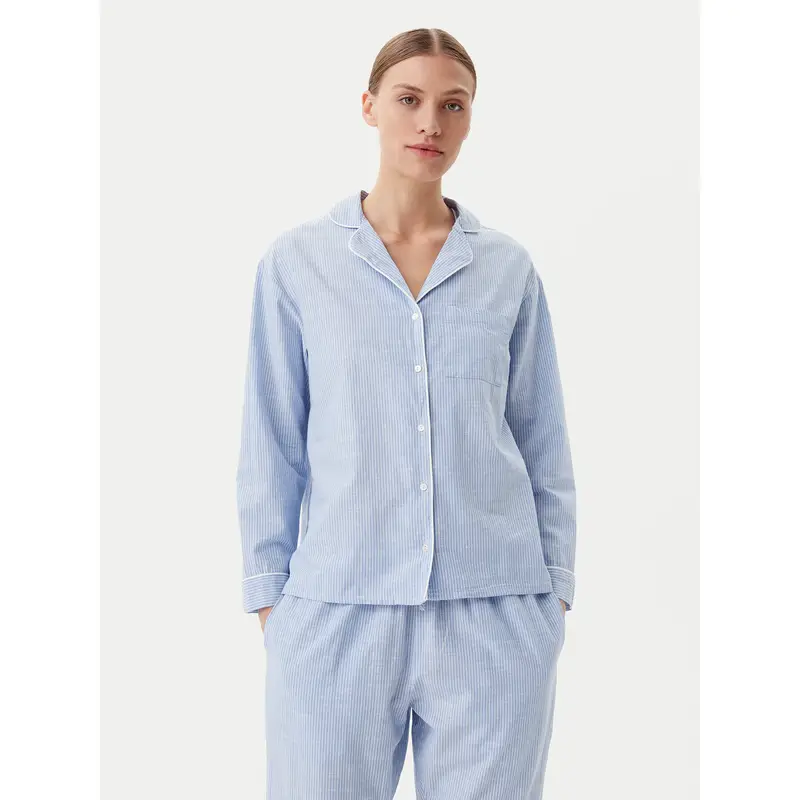 Maglietta del pigiama 301491 Celeste Regular Fit