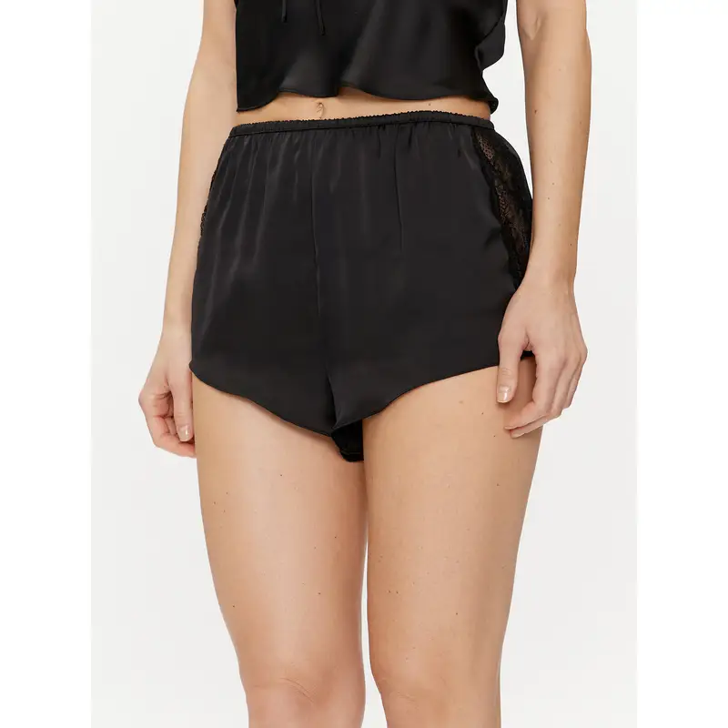 Pantaloncini del pigiama Satin 205068 Nero Regular Fit