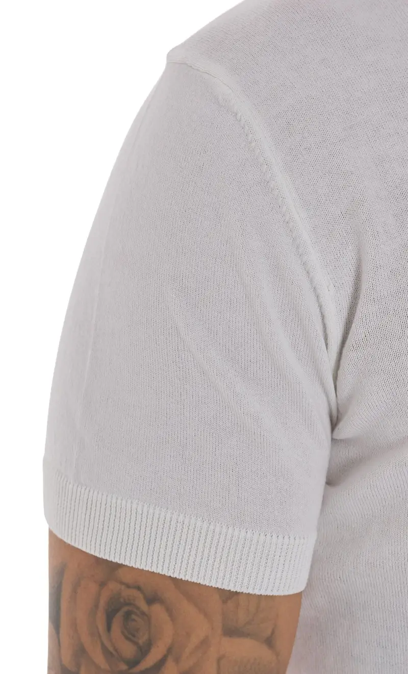 Polo hunt gallery in filo di cotone, colore bianco miniatura 2