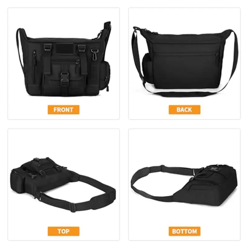 HUNTVP Borsa messenger Uomo Nero 2165577 miniatura 2