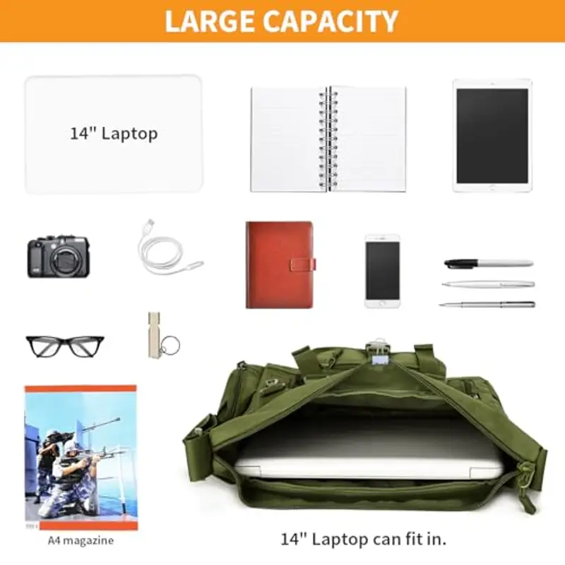 HUNTVP Borsa messenger Uomo Verde 2331110 miniatura 3