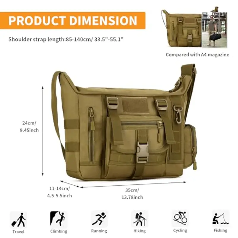 HUNTVP Borsa messenger Uomo Marrone 2165578 miniatura 2