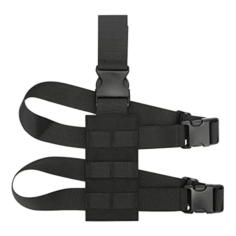 Huntvp Fondina da Gamba Tattica Piattaforma Regolabile per Pistola, Universale per Gamba Destra/Sinistra, per Uomo