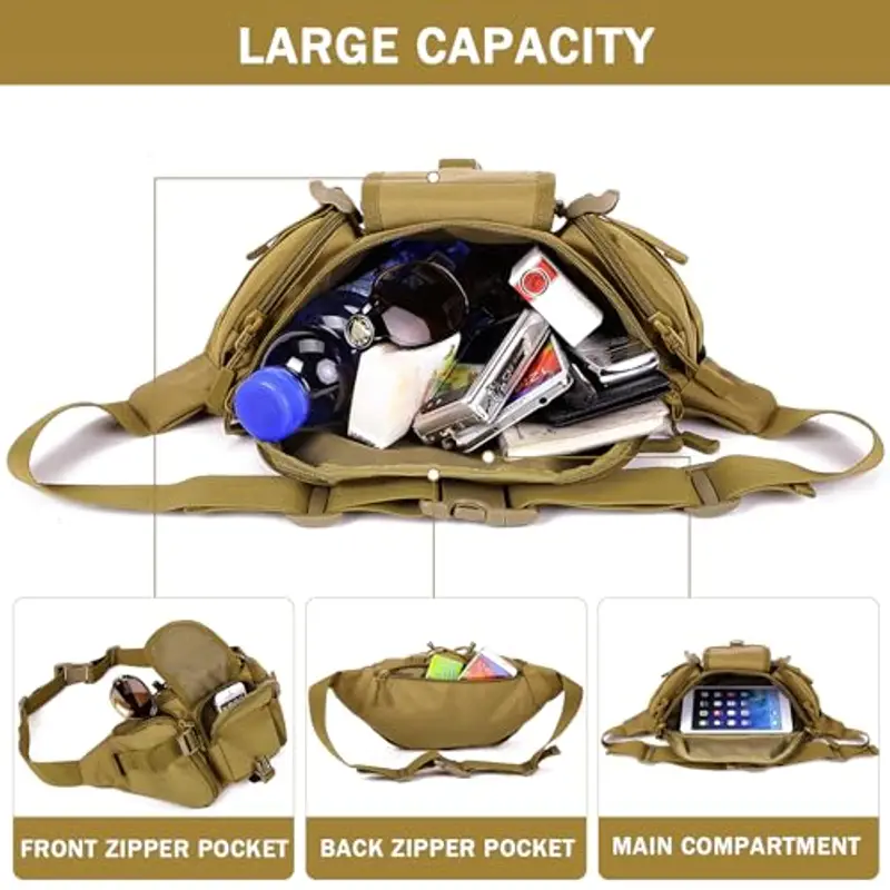 HUNTVP Marsupio Uomo Marrone 1601584 miniatura 3