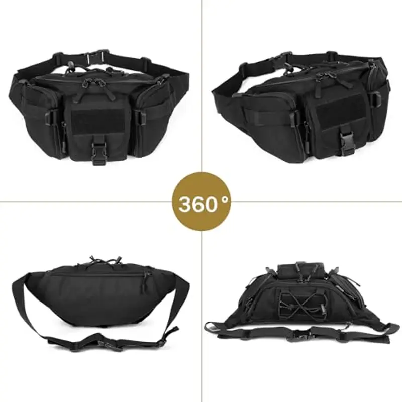 HUNTVP Marsupio Uomo Nero 1214112 miniatura 2