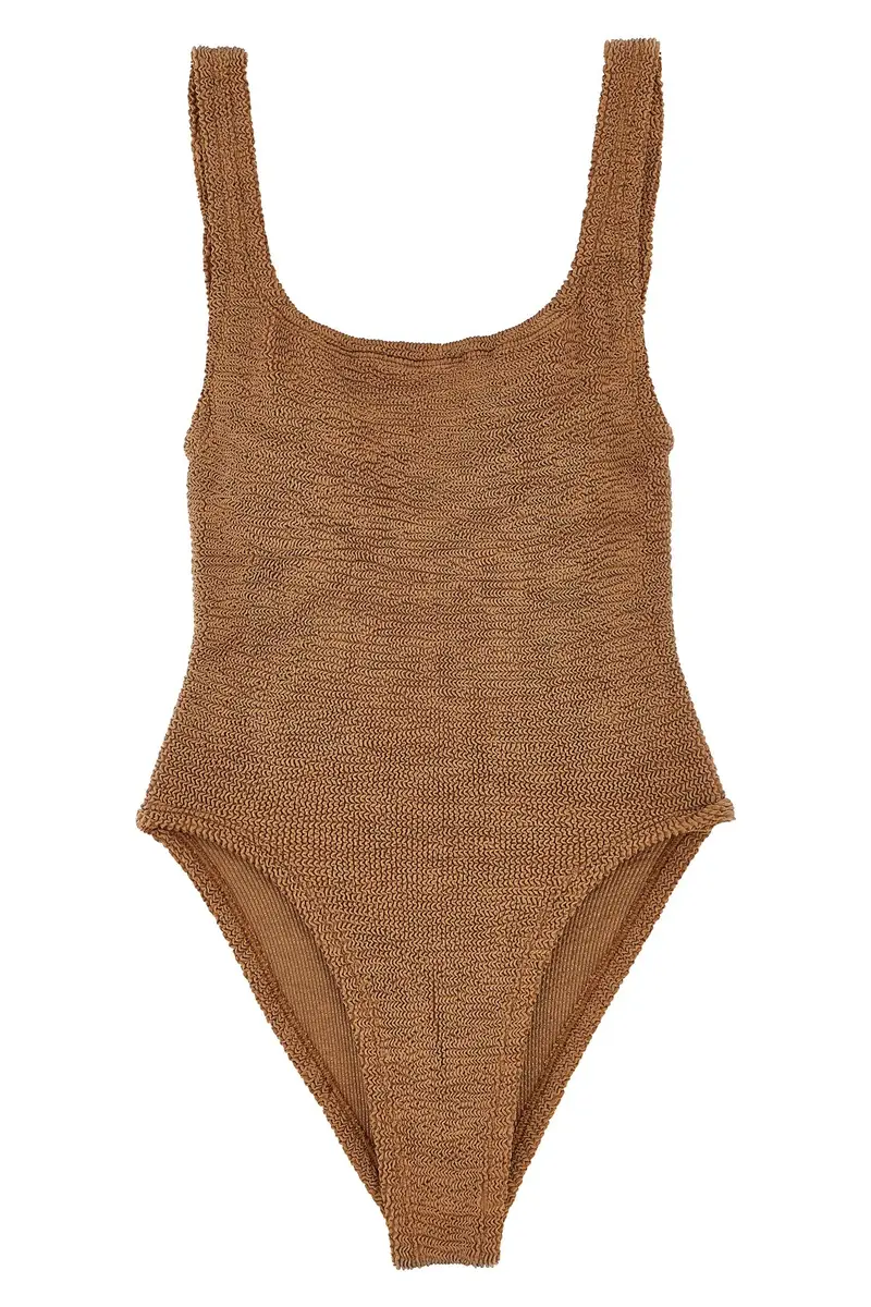 Costume Intero 'Square Neck' Marrone