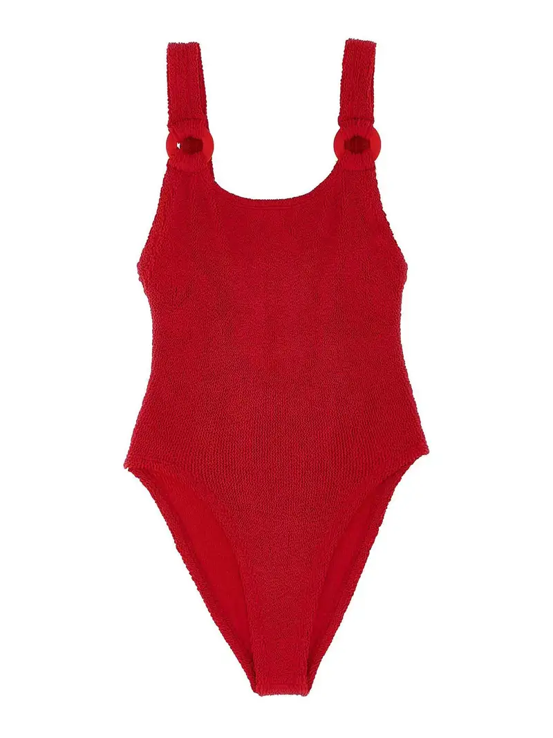 Domino One-Piece Swimsuit Rosso