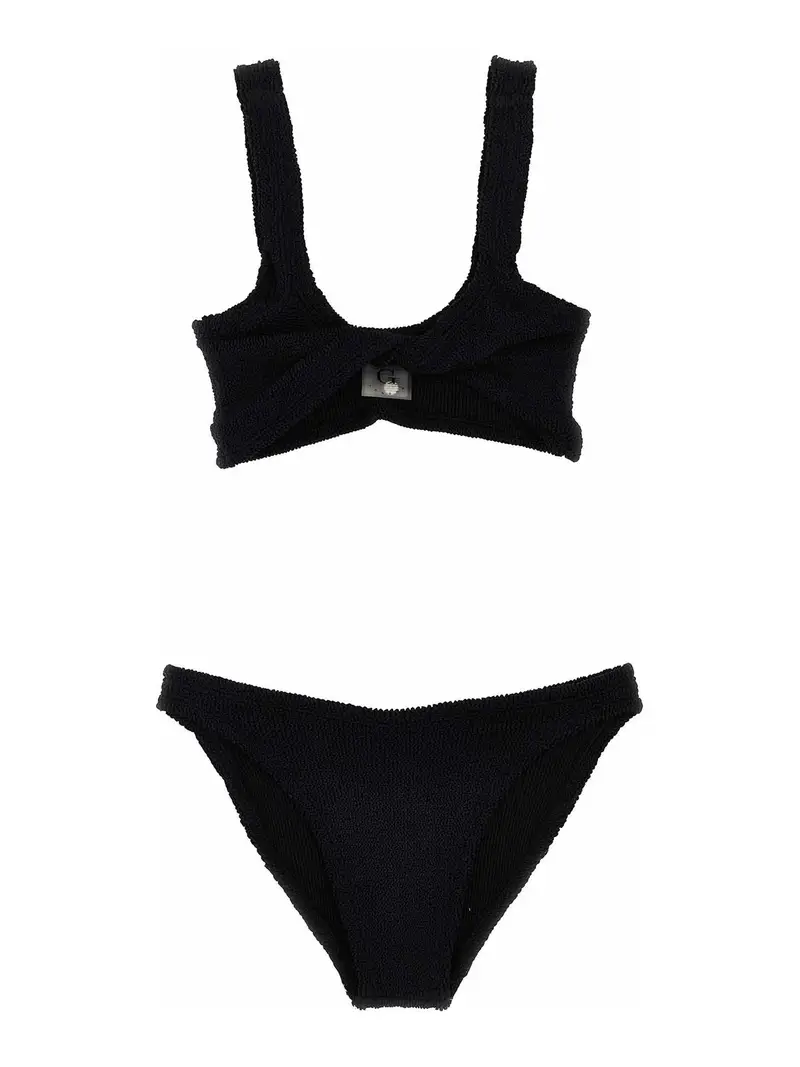 Il supporto per bikini Crinkle Juno Nero