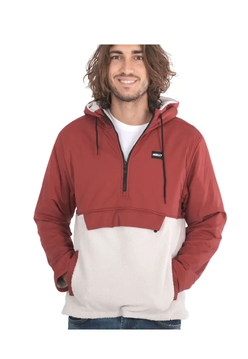 HUDSON BURRRITO ANORAK - S / Rosso