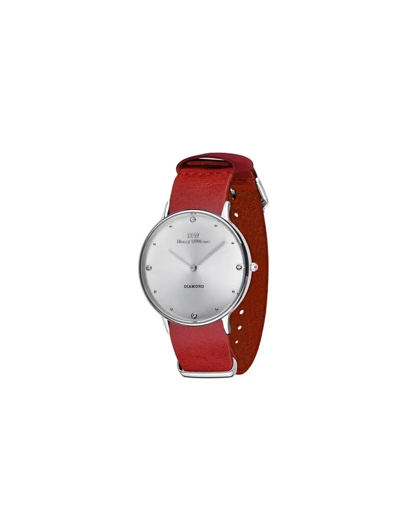 Orologio HW Lady Harry Williams Diamond red leather - HW2014L/41D
