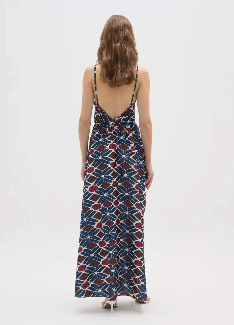 Abito In Tessuto Elasticizzato Multicolor Regular Fit, Donna, Multicolor miniatura 3