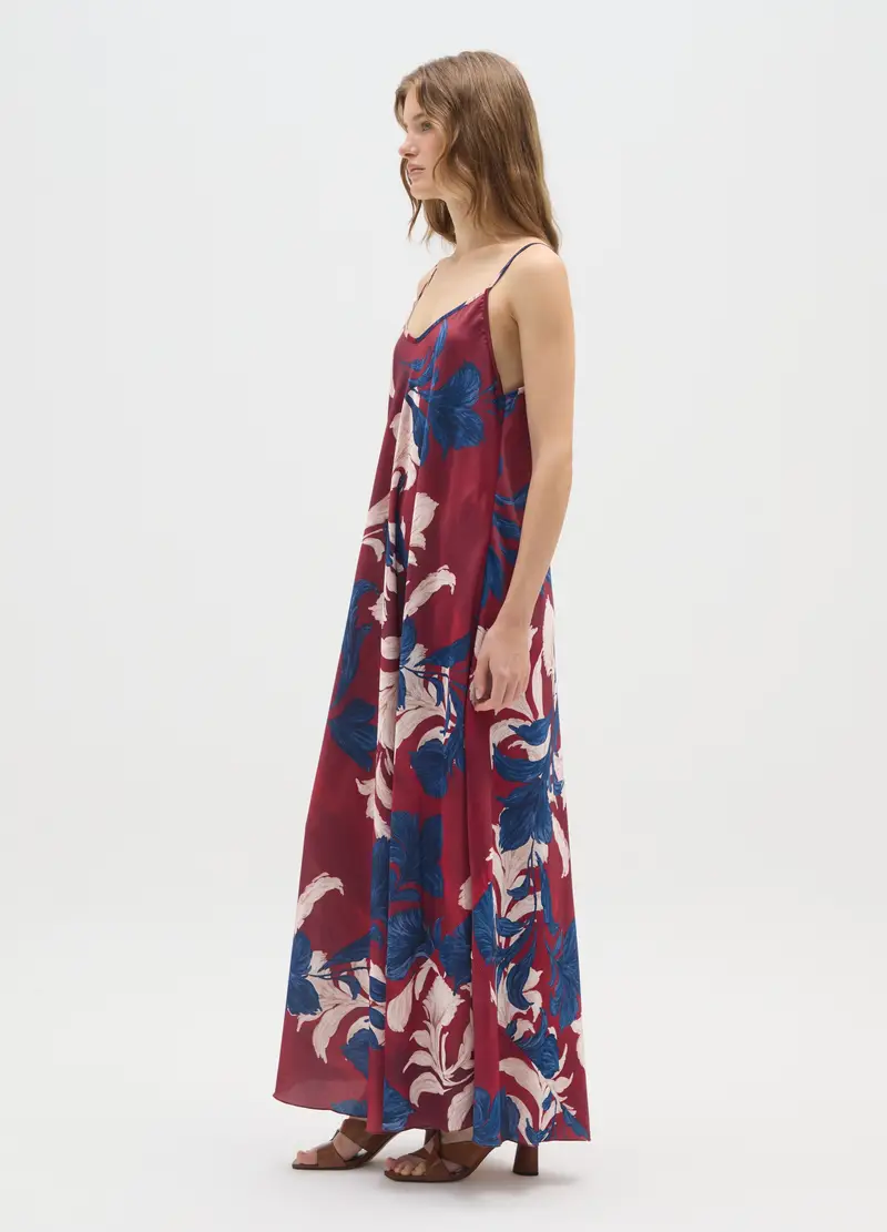 , Abito Multicolor Regular Fit Con Fiori, Donna, Multicolor miniatura 2