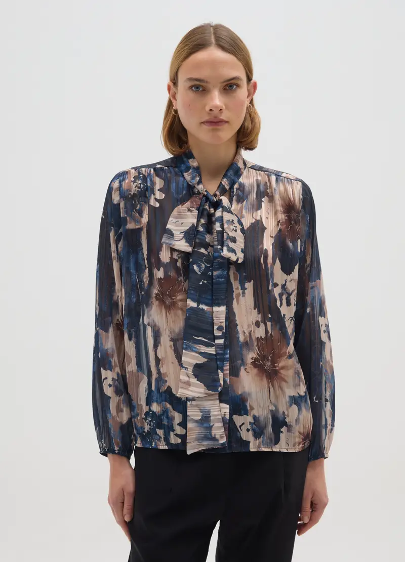 Blusa Multicolor Regular Fit, Donna, Multicolor miniatura 2