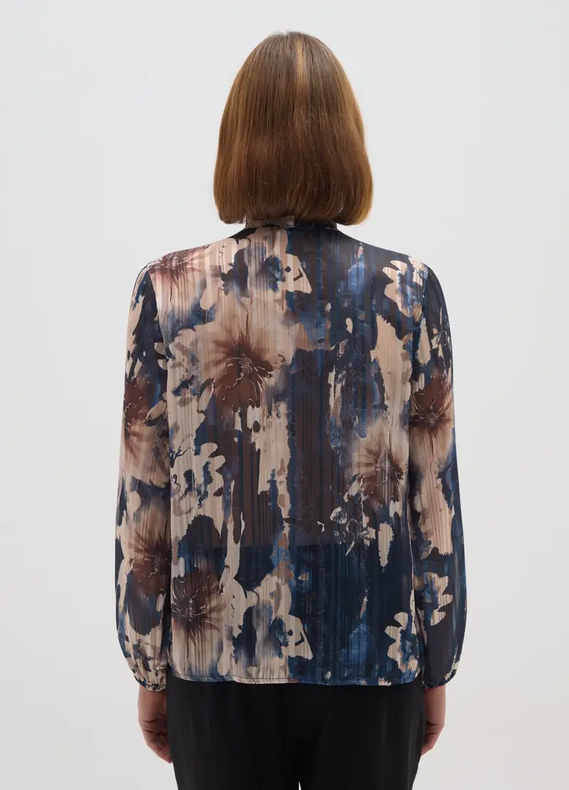 Blusa Multicolor Regular Fit, Donna, Multicolor miniatura 3