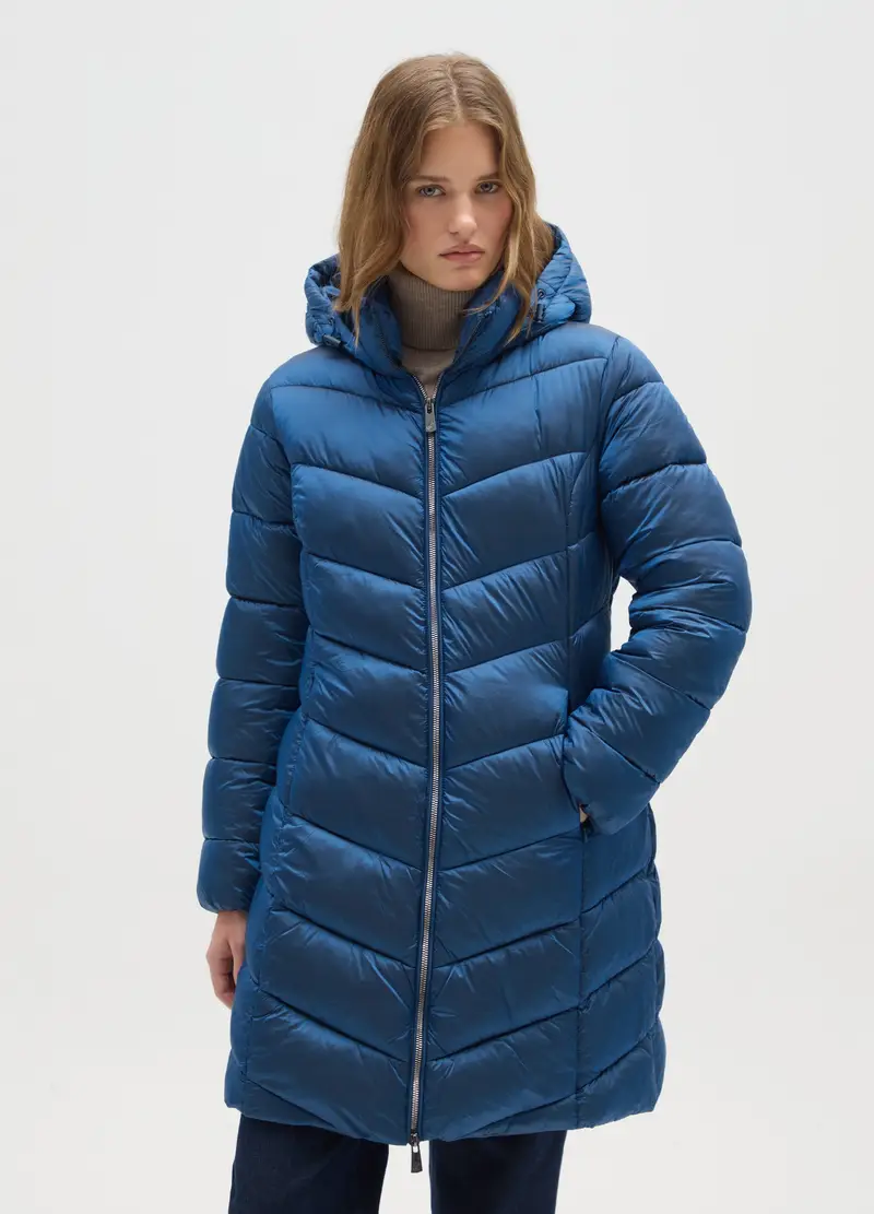 Cappotto Blu Regular Fit, Donna, Blu miniatura 2