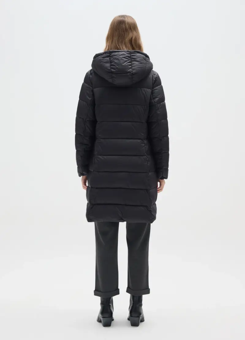 Cappotto Nero Regular Fit, Donna, Nero miniatura 3