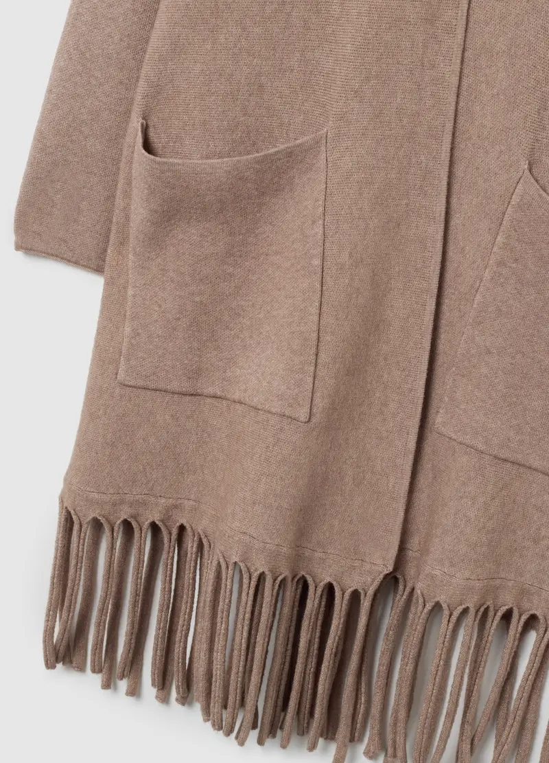 Hybrid Cardigan Donna Beige 3188873 miniatura 2