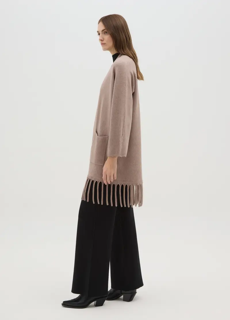 Hybrid Cardigan Donna Beige 4152957 miniatura 2