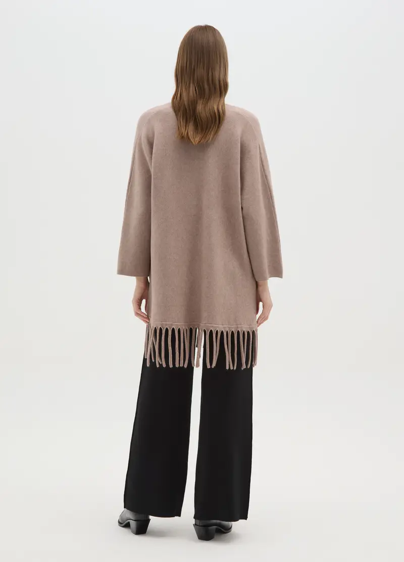 Hybrid Cardigan Donna Beige 4152957 miniatura 3