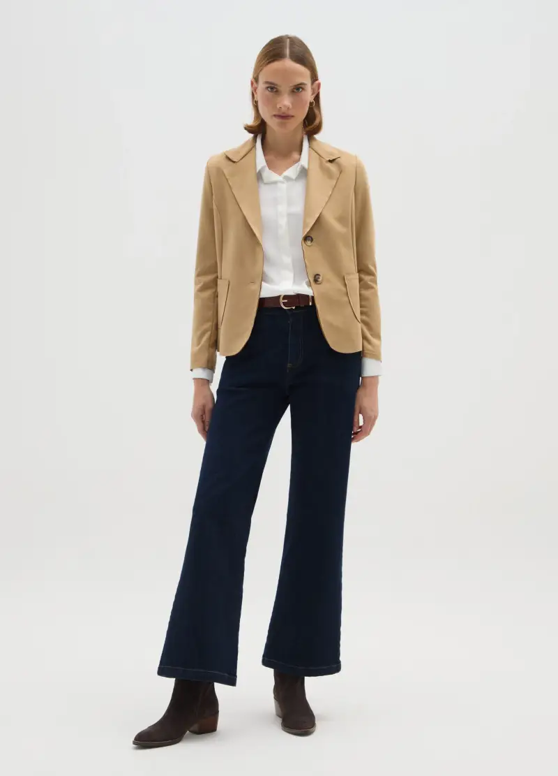 Giacca Beige Regular Fit, Donna, Beige miniatura 2