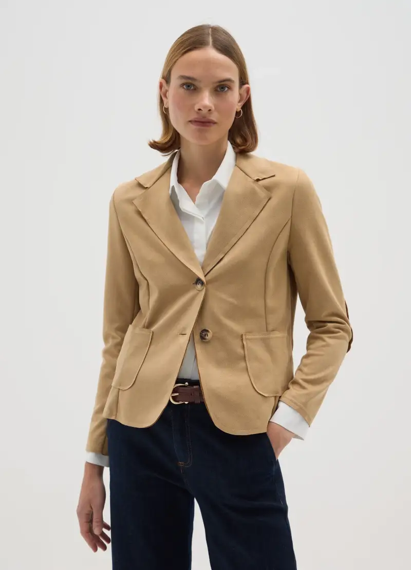 Giacca Beige Regular Fit, Donna, Beige