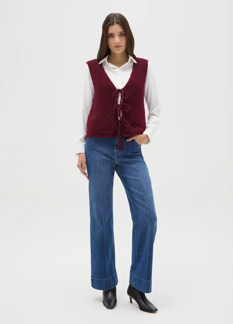 Hybrid Gilet Donna Bordeaux 4123294 miniatura 2