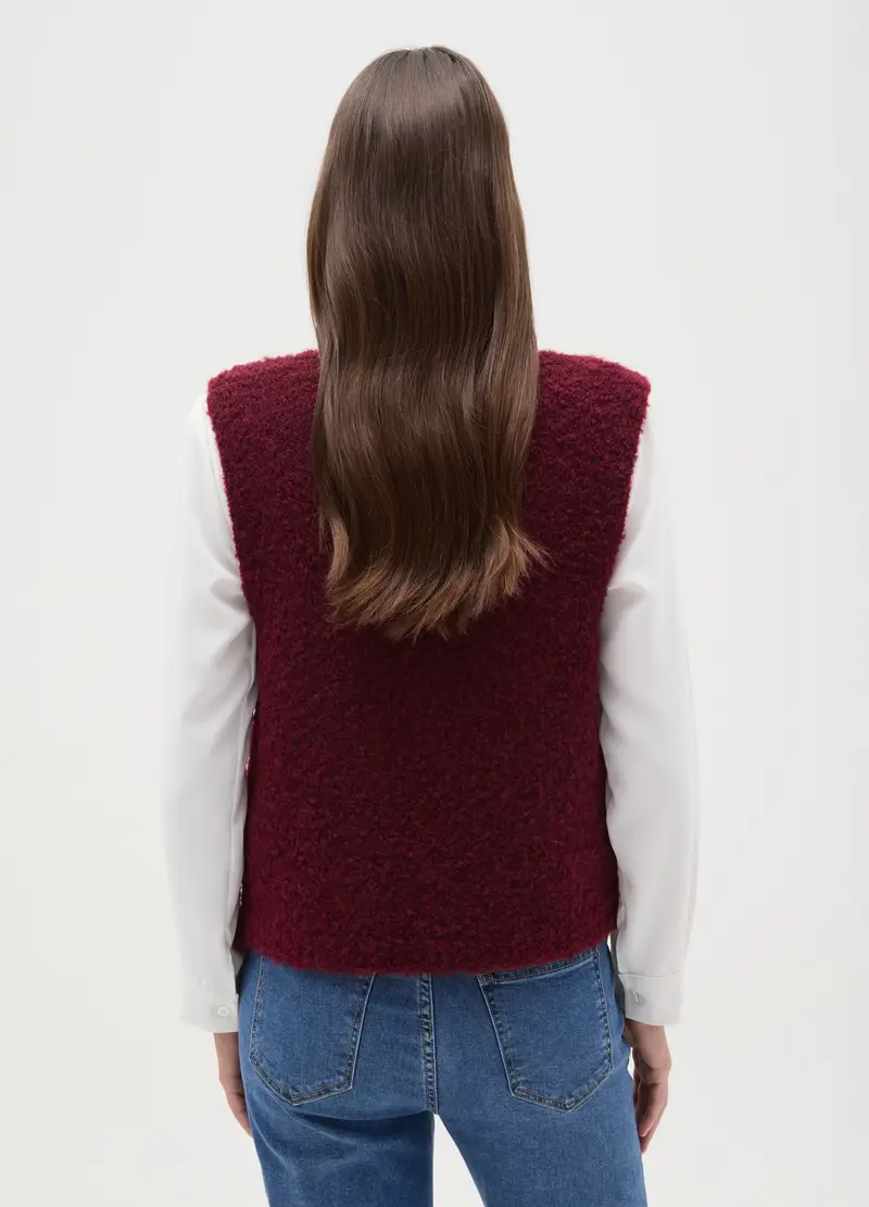 Hybrid Gilet Donna Bordeaux 4123294 miniatura 3