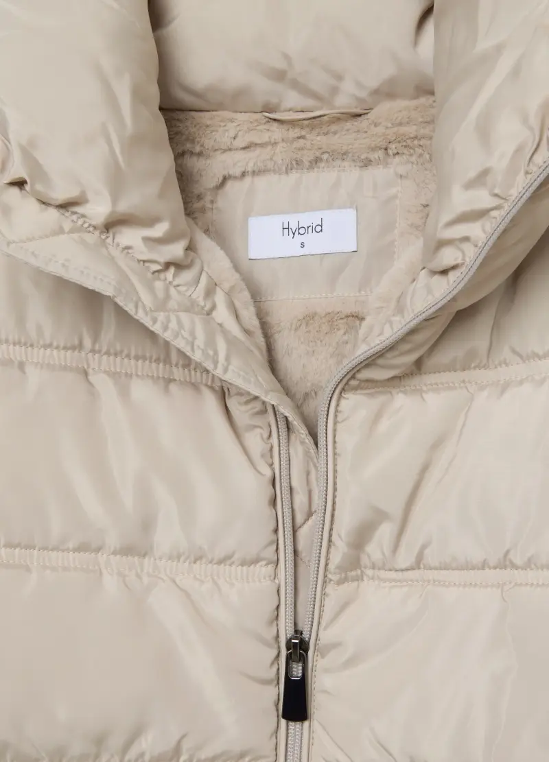 Giubbotto Trapuntato Beige Regular Fit, Donna, Beige miniatura 2