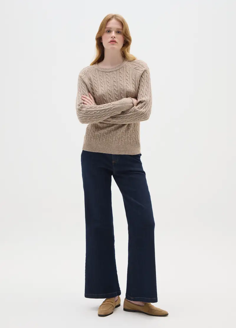 Maglia Beige Regular Fit, Donna, Beige