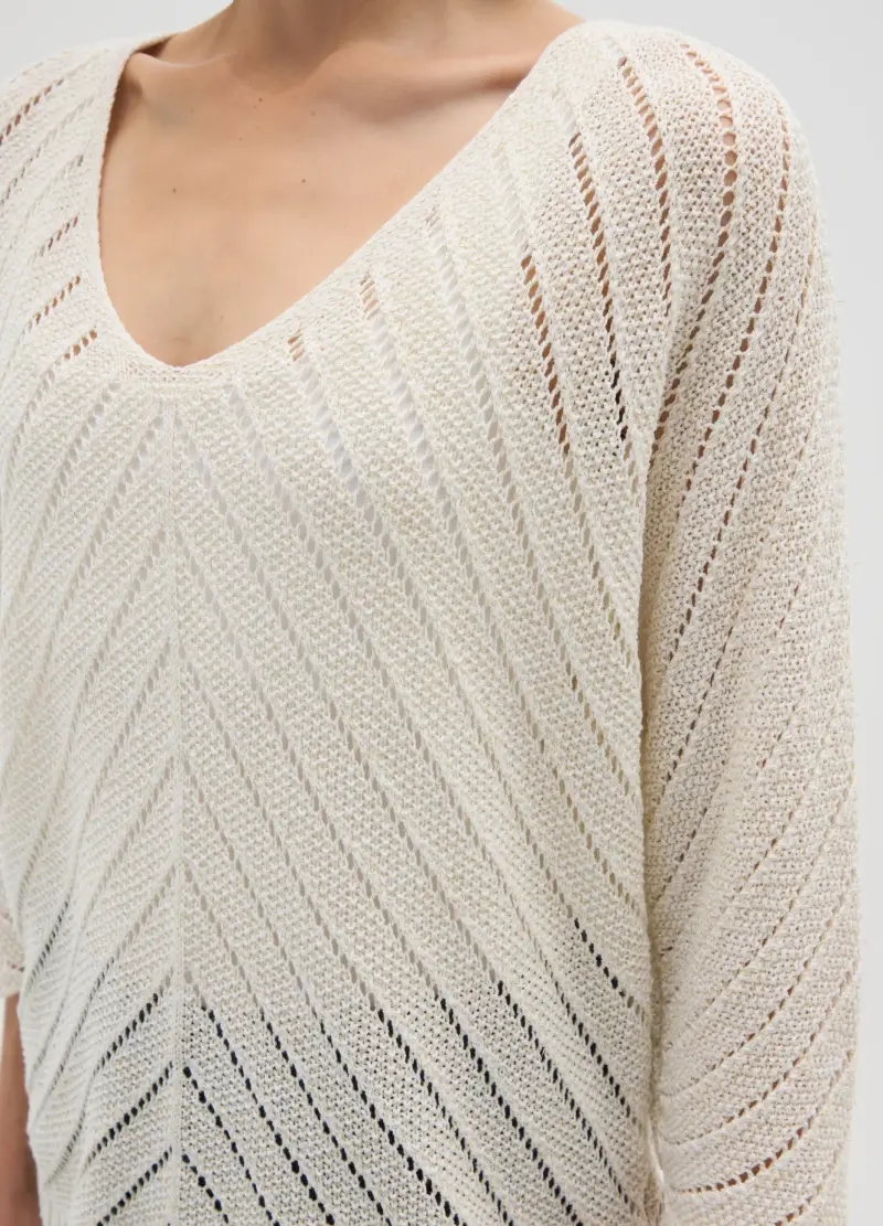 Maglia Beige Regular Fit, Donna, Multicolor miniatura 3