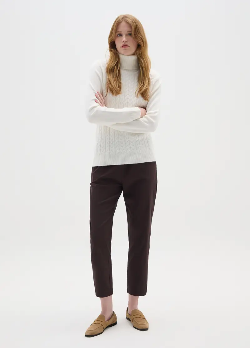 Maglia Bianca Regular Fit, Donna, Bianco miniatura 2