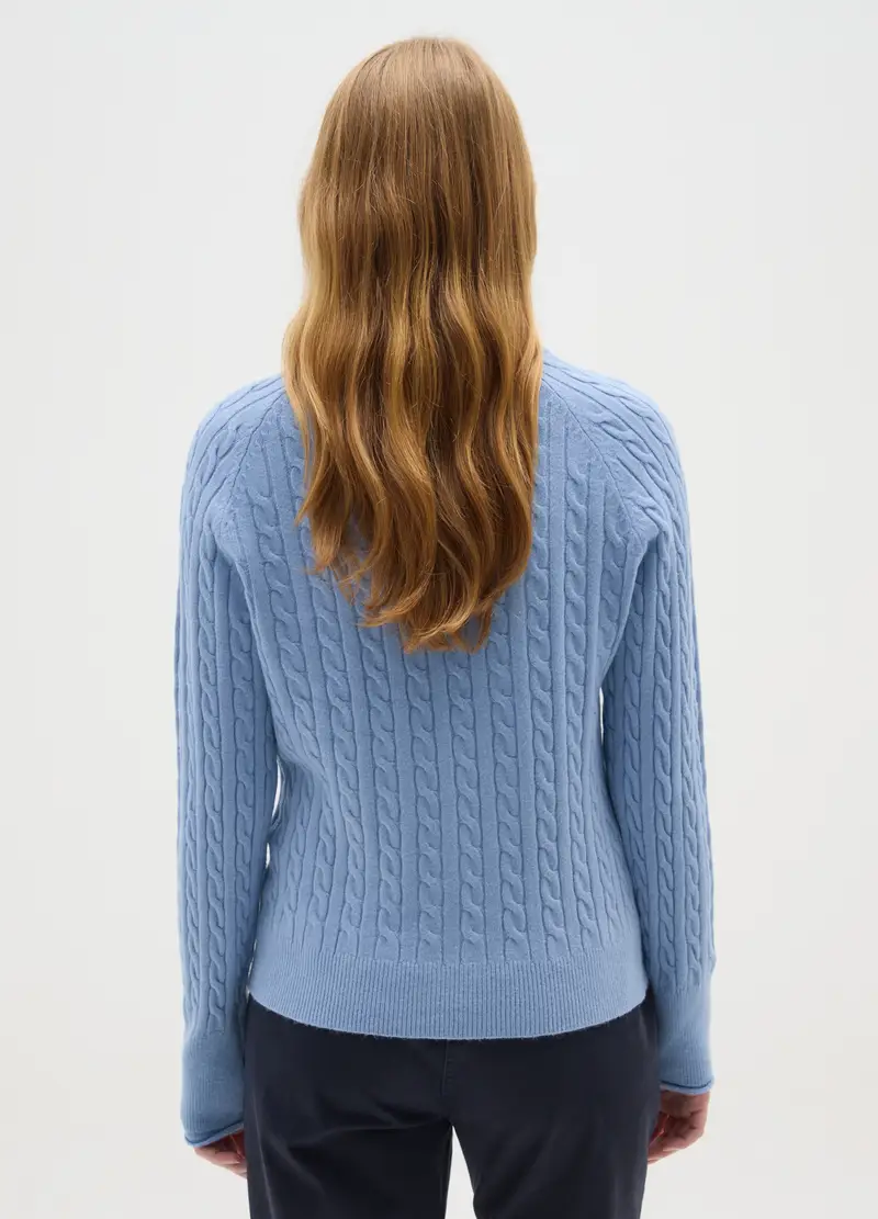 Maglia Blu Regular Fit, Donna, Blu miniatura 3