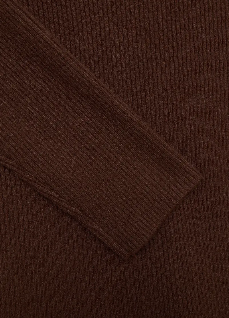 Maglia Marrone A Maniche Lunghe Regular Fit, Donna, Marrone miniatura 2