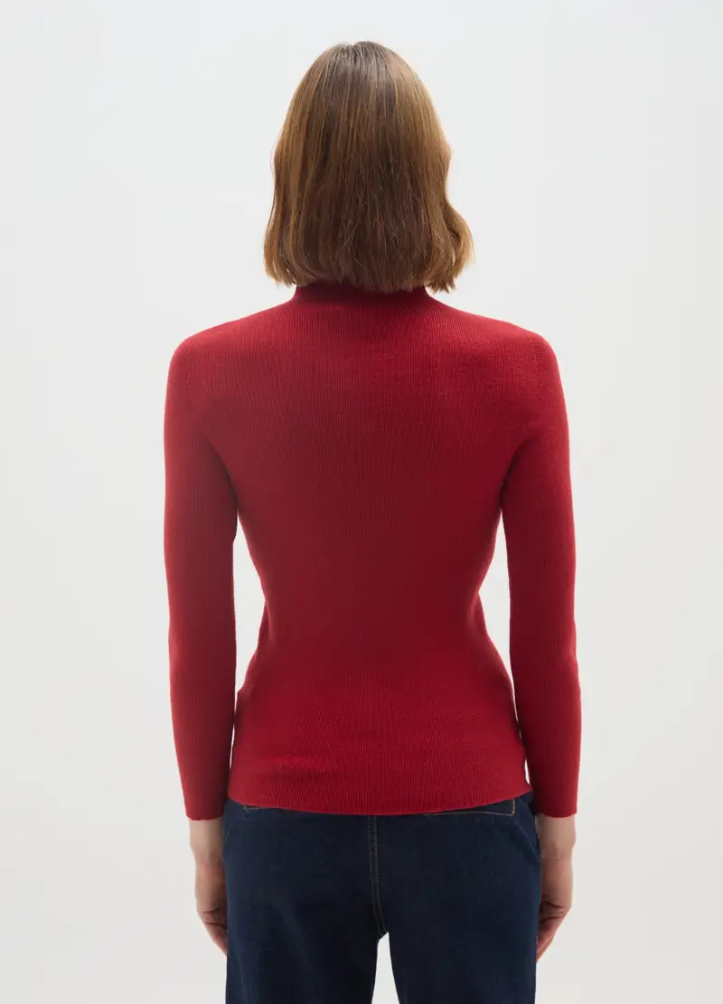 Maglione Rosso Regular Fit, Donna, Rosso miniatura 3