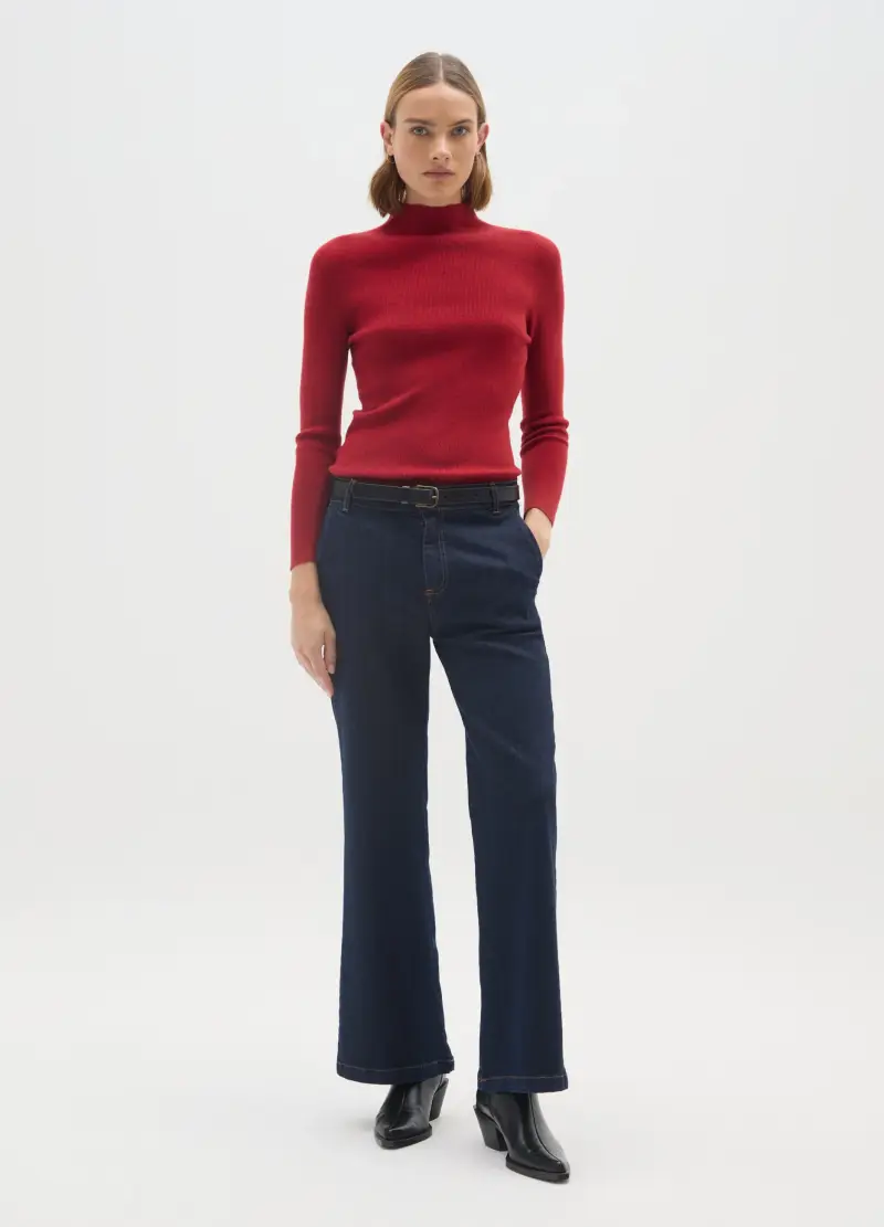 Maglione Rosso Regular Fit, Donna, Rosso