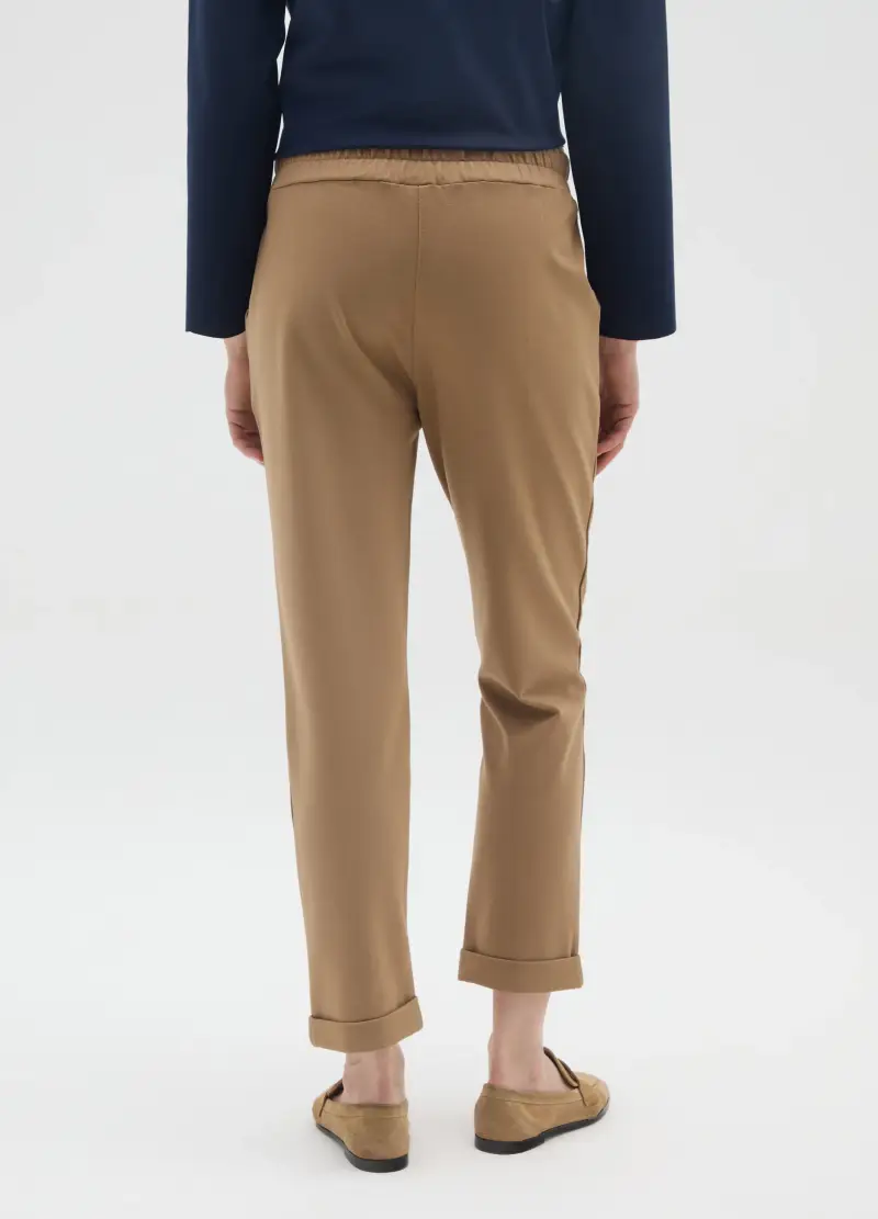 Pantaloni Beige Regular Fit, Donna, Beige miniatura 3
