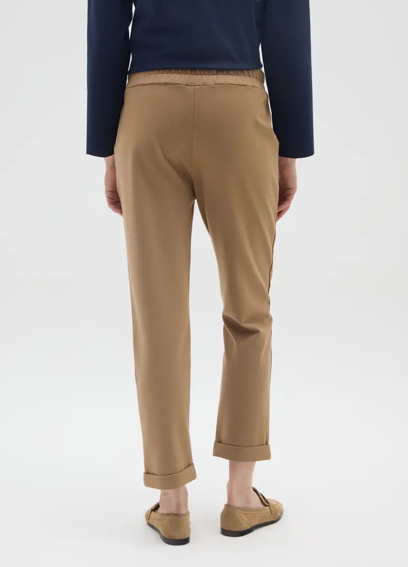 Pantaloni Beige Regular Fit, Donna, Beige miniatura 3