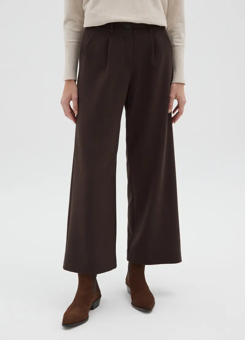 , Pantaloni Marroni Regular Fit, Donna, Marrone miniatura 2